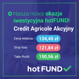 okazja inwestycyjna hotFUND - Credit Agricole Akcyjny